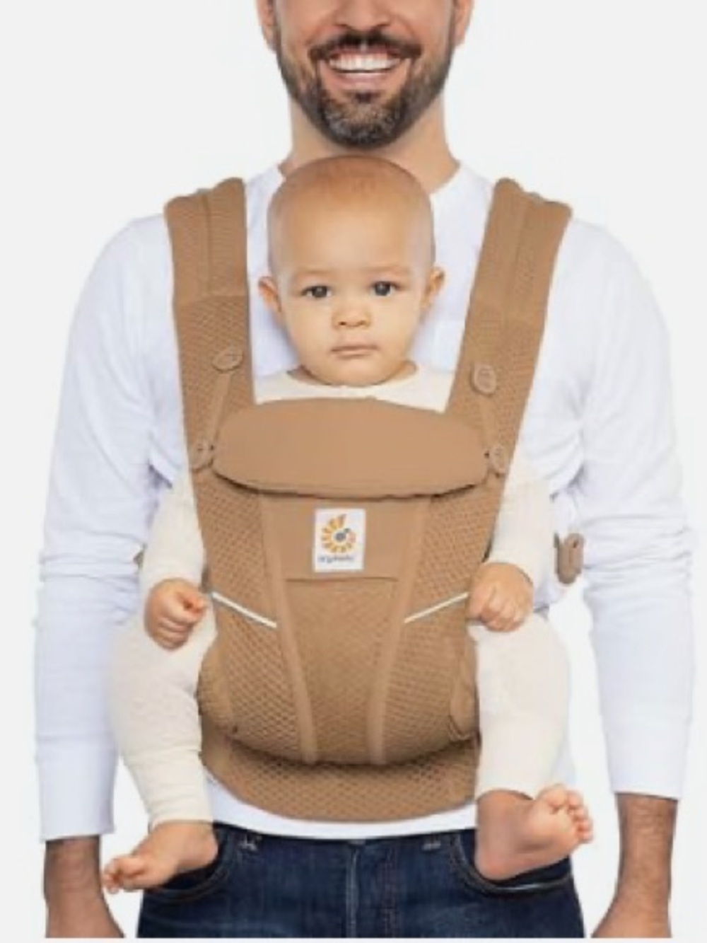 Ergobaby Omni Breeze Baby All Carry Positions Breathable Mesh - Camel